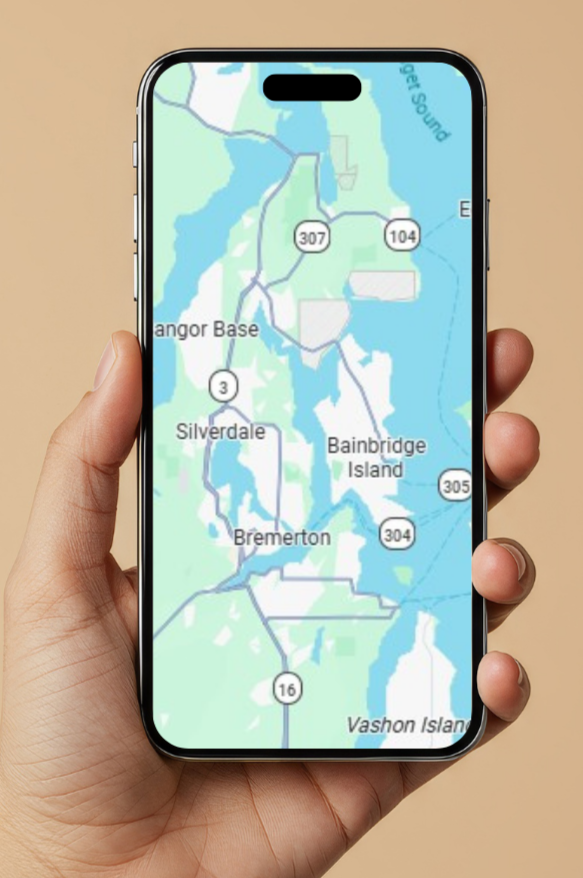cell phone w map