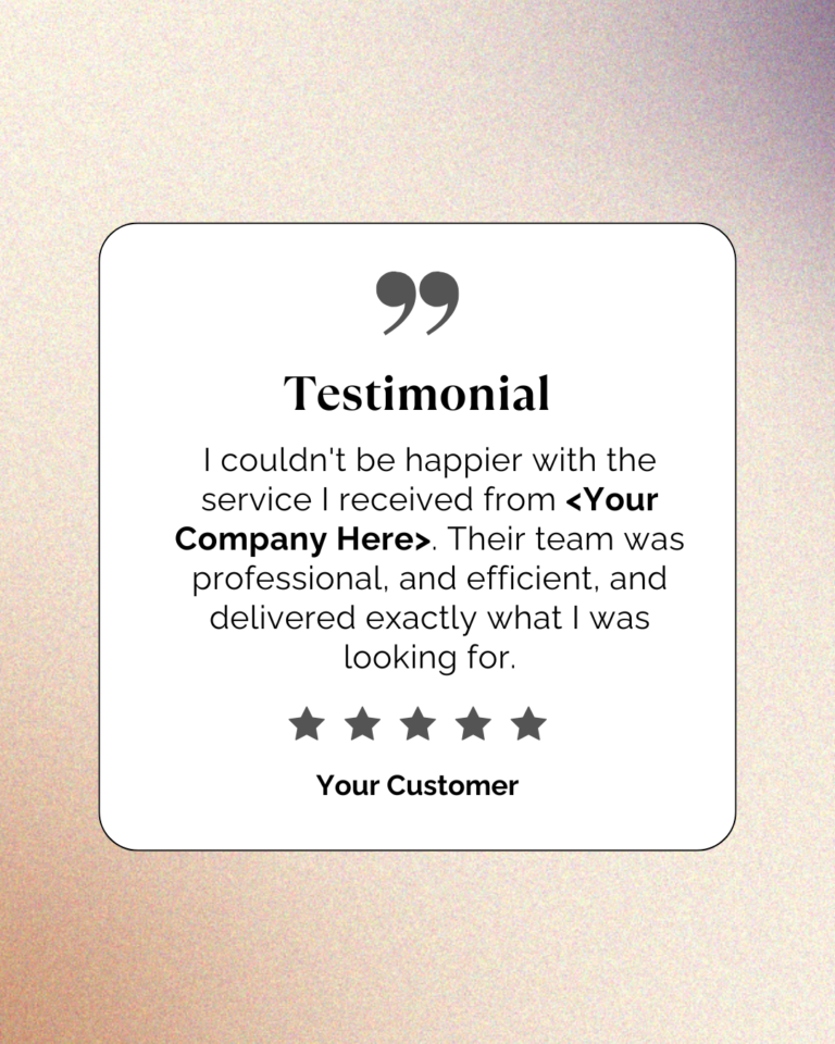 5 star review